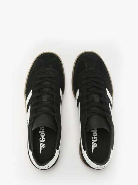 Sneakers In Leather Gola Black men CMB735 other view 3