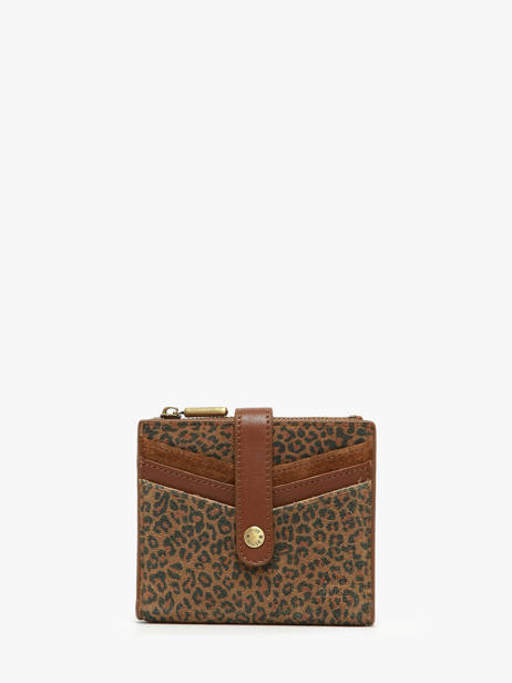 Porte-cartes Cuir Mila louise Marron vintage 3810PAV