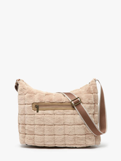 Sac Bandoulière Quadri Polyester Le voyage en panier Beige quadri AHP272 vue secondaire 4