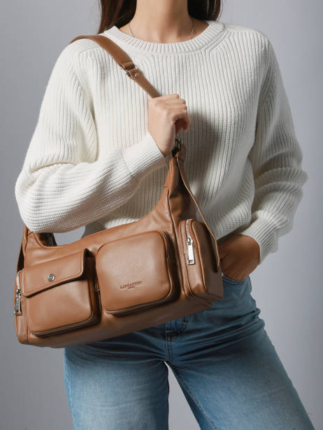 Sac Porté épaule Soft Caramella Cuir Lancaster Beige soft caramella 7 vue secondaire 1