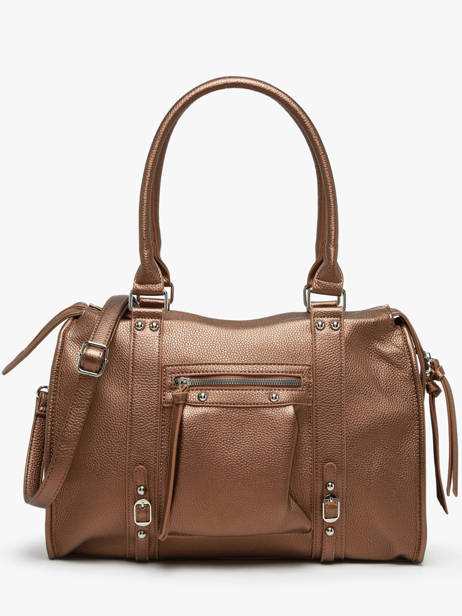 Sac Porté épaule A4 Grained Miniprix Marron grained F8533