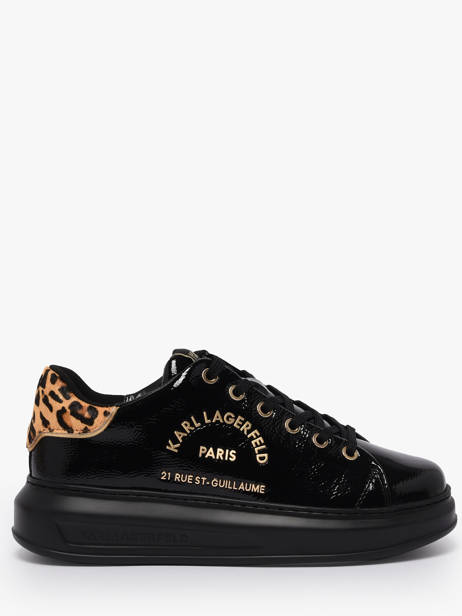 Sneakers In Leather Karl lagerfeld Black women KL62539J