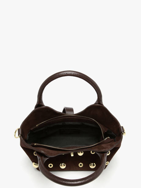 Sac Porté Main Velvet Studs Milano Marron velvet studs VS25091 vue secondaire 3