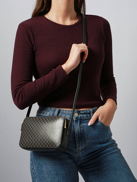 Sac Bandoulière Coated Emblem Calvin klein jeans Noir coated emblem 4F3268G vue secondaire 1