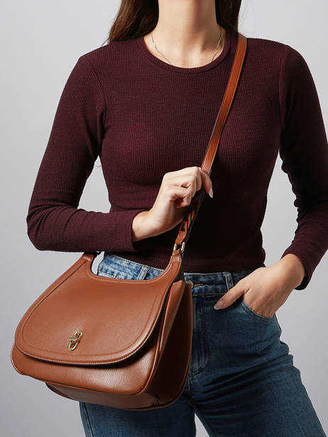 Sac Bandoulière Katy Laurent david Marron ld bags 995 vue secondaire 1