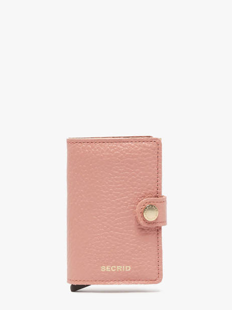 Porte-cartes Cuir Secrid Rose pebble MPE