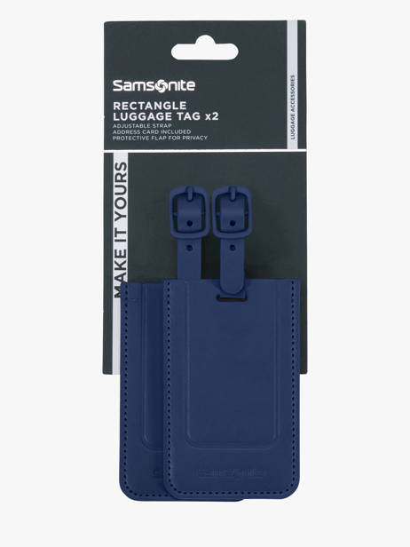 Luggage Tag Samsonite Blue ta revolution 155592 other view 1