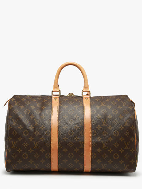 Preloved Louis Vuitton Duffle Bag Keepall 45 Monogram Brand connection Brown louis vuitton 87 other view 6