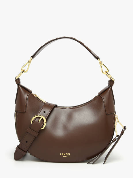 Shoulder Bag Origami Leather Lancel Brown origami A13313