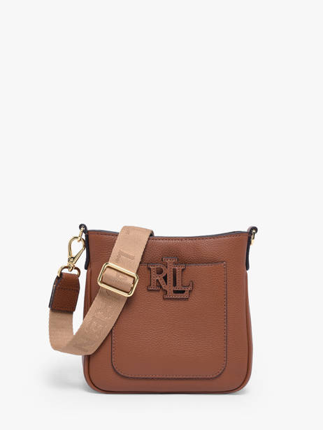 Sac Bandoulière Mini Cameryn Cuir Lauren ralph lauren Marron cameryn 31982184