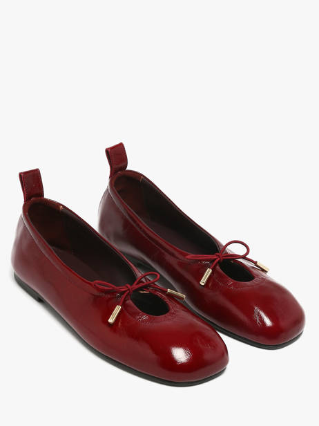 Ballerinas In Leather Alohas Red women 10077602 other view 1