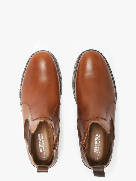 Boots Elster En Cuir Redskins Marron men ELSTER vue secondaire 6