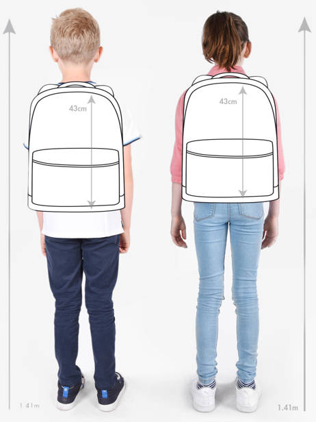 Sac à Dos 2 Compartiments Kipling Bleu back to school / pbg PBGI7090 vue secondaire 1