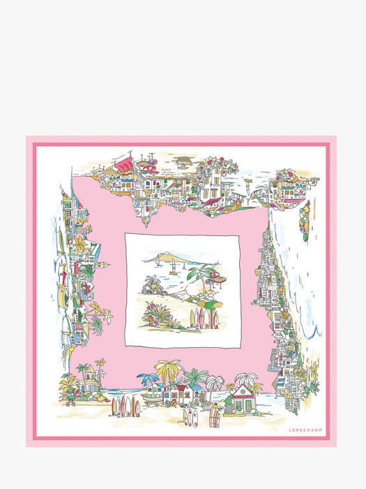 Longchamp Soie gots Etole Rose