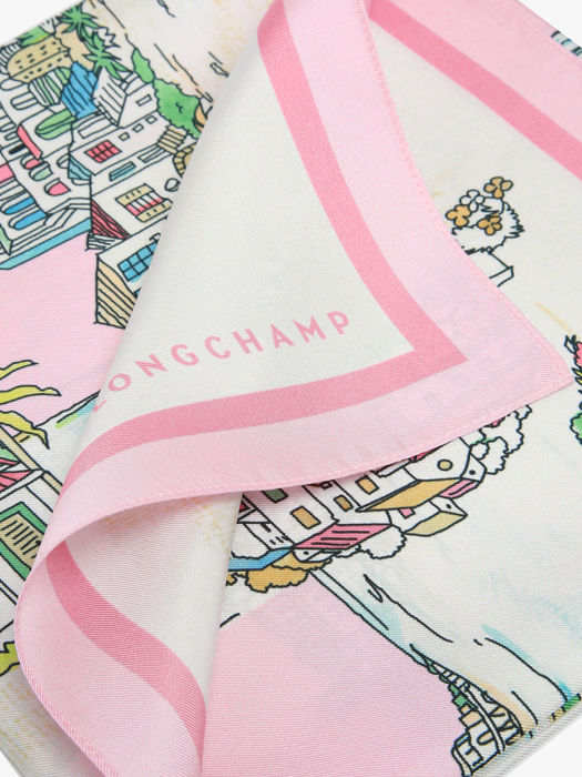 Longchamp Soie gots Etole Rose