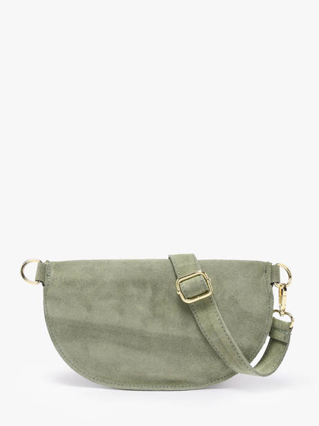 Sac Banane Cuir Milano Vert velvet VE25111 vue secondaire 4