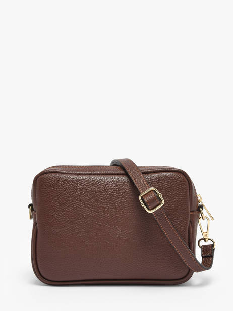 Sac Bandoulière Velvet Caviar Cuir Milano Marron velvet caviar VC25067 vue secondaire 4