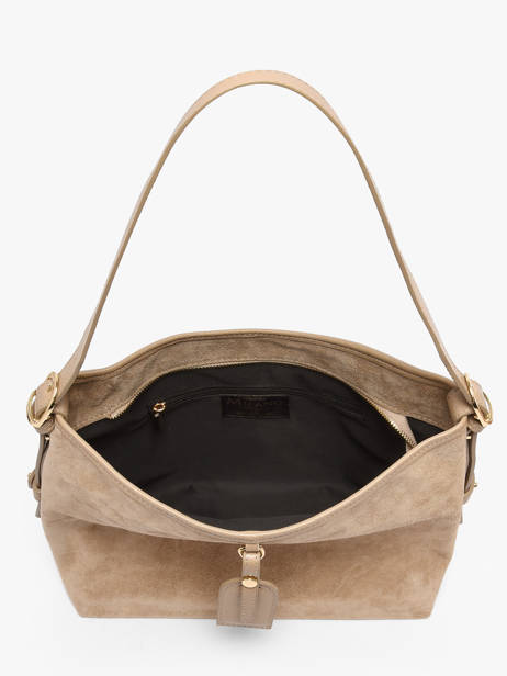 Sac Porté épaule Velvet Caviar Cuir Milano Beige velvet caviar VC250610 vue secondaire 3