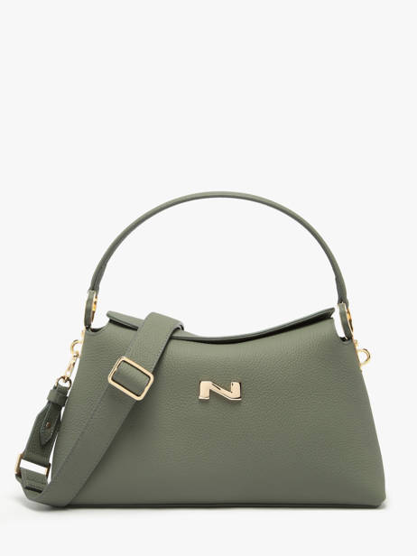 Sac Porté épaule Freesia Cuir Nathan baume Vert eden 4