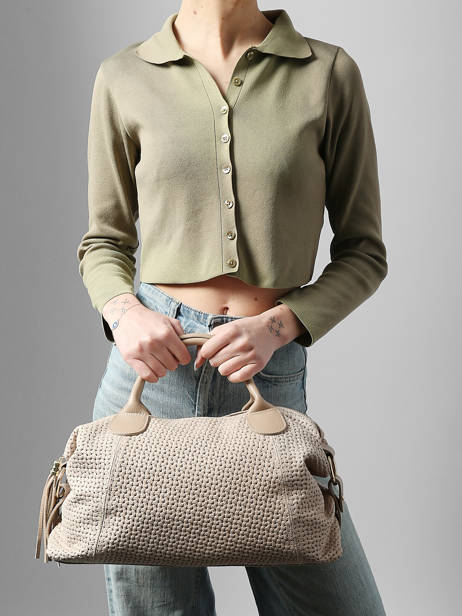 Sac Porté Main Beautiful Cuir Milano Beige beautiful BE25111 vue secondaire 1