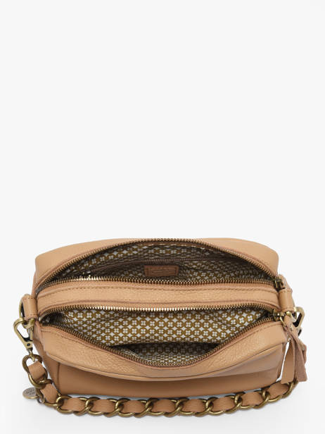 Sac Bandoulière Vintage Cuir Mila louise Beige vintage 23673C1 vue secondaire 3