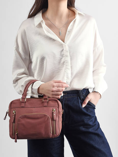 Sac Bandoulière Baby Macy Cuir Nat et nin Rose vintage BABYMACY vue secondaire 1