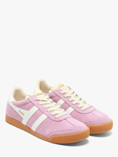Sneakers En Cuir Gola Rose women CLB538KW vue secondaire 1