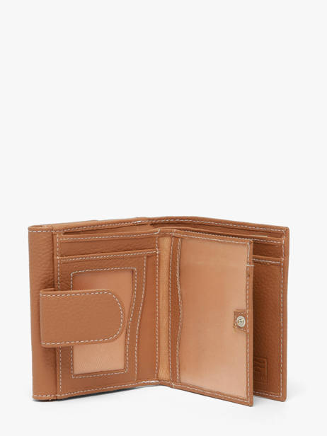 Porte-monnaie Caviar Cuir Crinkles Marron caviar 14068 vue secondaire 1