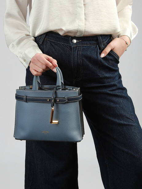 Sac Porté Main S Faubourg Cuir Lancel Bleu faubourg A13547 vue secondaire 1