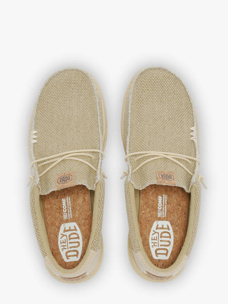 Mocassins Wally Braided Hey dude Gris men 40003 vue secondaire 4