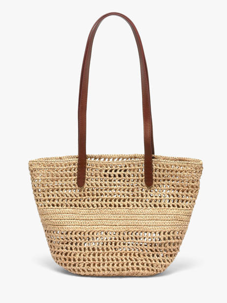 Sac Porté épaule Cabas Raphia Raphia Vanessa bruno Beige cabas raphia 60V40818 vue secondaire 5