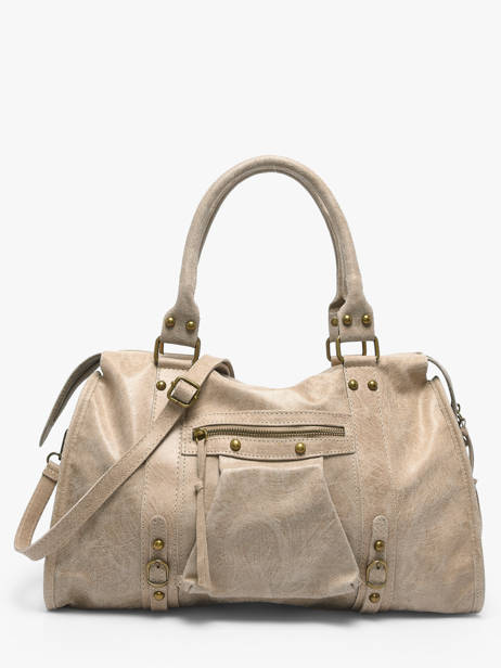 Sac Porté épaule A4 Spazzolato Cuir Milano Beige spazzolato SP24095