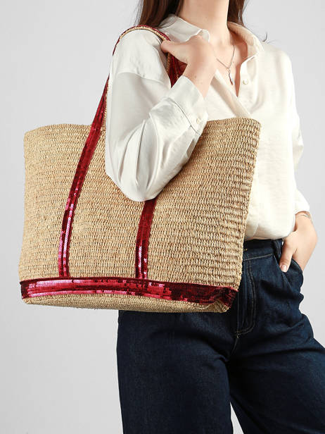 Sac Porté épaule Cabas Raphia Raphia Vanessa bruno Beige cabas raphia 64V40315 vue secondaire 1