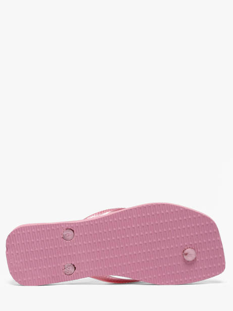 Tongs Sl Sq Lg Met Havaianas Rose women 4148257F vue secondaire 4