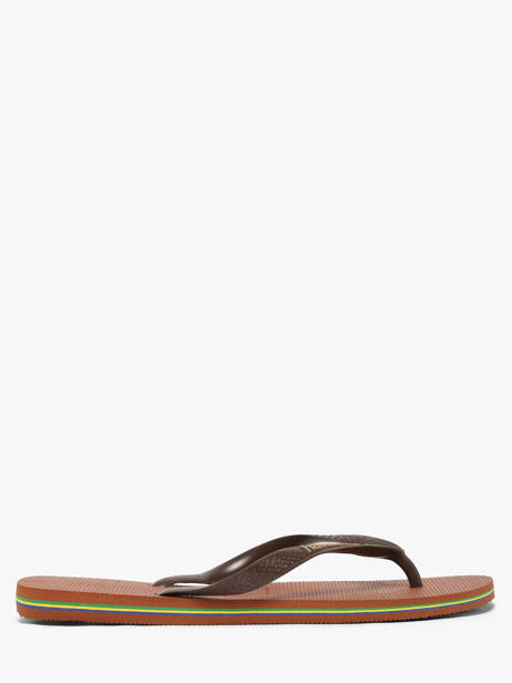 Tongs Brasil Logo Havaianas Marron men 4110850H vue secondaire 1