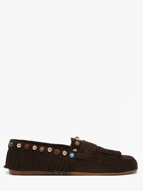Mocassins En Cuir Inuovo Marron women 29015SMN