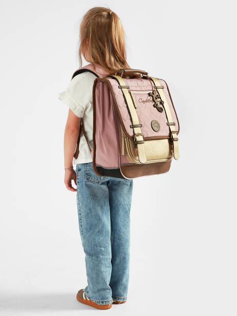 Sac à Dos Vintage Fantasy 2 Compartiments Cameleon Rose vintage fantasy SD39 vue secondaire 1