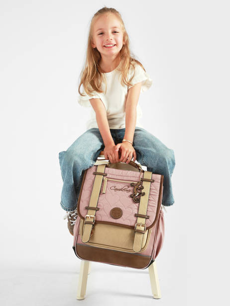 Sac à Dos Vintage Fantasy 2 Compartiments Cameleon Rose vintage fantasy SD39 vue secondaire 2