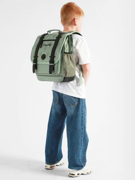 Sac à Dos 2 Compartiments Cameleon Vert vintage north SD39 vue secondaire 1
