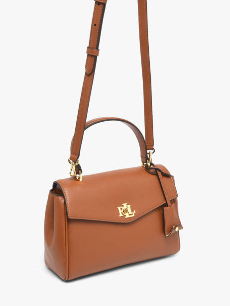 Sac Bandoulière Farrah Cuir Lauren ralph lauren Marron farrah 31P15611 vue secondaire 1