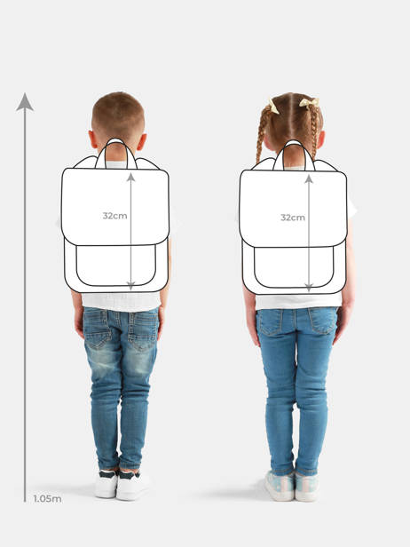 Sac à Dos 1 Compartiment Jeune premier Bleu daydream boys B vue secondaire 1