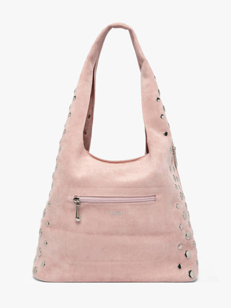 Sac Porté épaule Suede Miniprix Rose suede F9928 vue secondaire 2