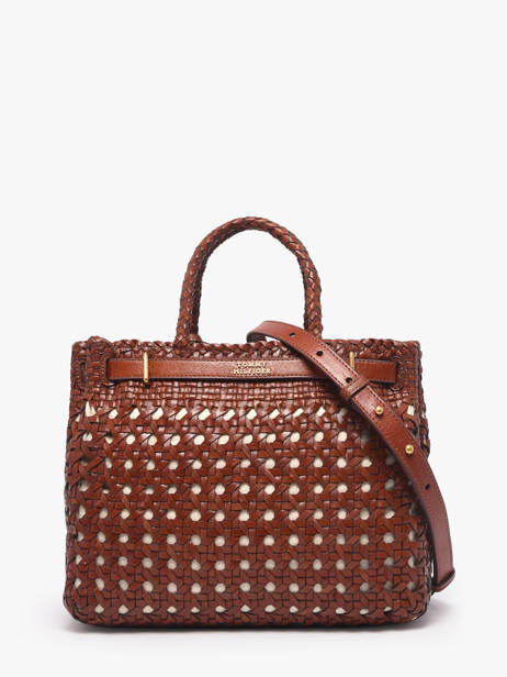 Sac Porté Main American Icon Cuir Tommy hilfiger Marron american icon AW18734 vue secondaire 3