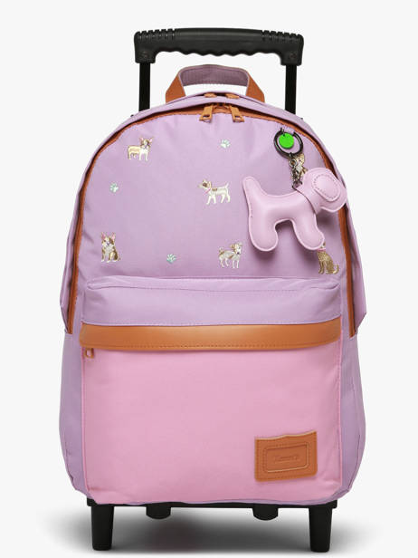 Sac A Dos à Roulettes 2 Compartiments Tann's Violet les fantaisies f 73195