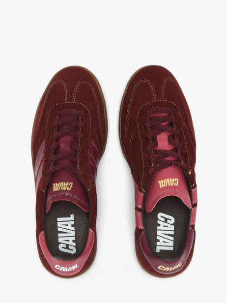 Sneakers En Cuir Caval Rouge women BAPULS2A vue secondaire 3