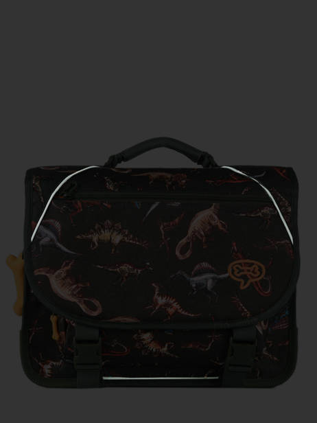 Satchel 2 Compartments Lily Boys Stones and bones Black boys B other view 5