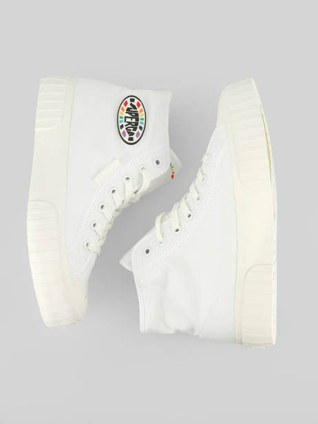 Sneakers 2696 Stripe Superga Blanc accessoires S2115UW vue secondaire 3