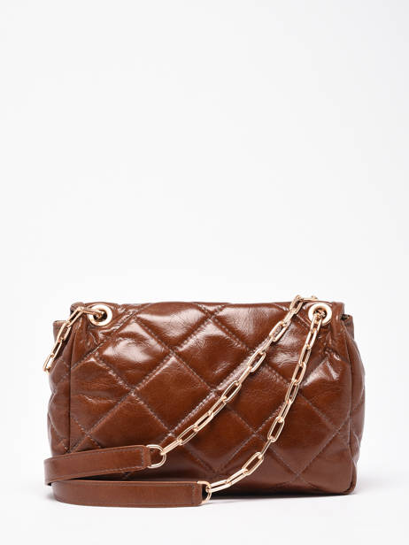 Large Quilted Leather Moon Shoulder Bag Vanessa bruno Brown moon 84V40329 other view 4