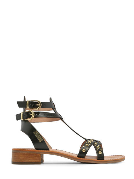 Sandales Heposs En Cuir Les tropeziennes Noir accessoires HEPOSS