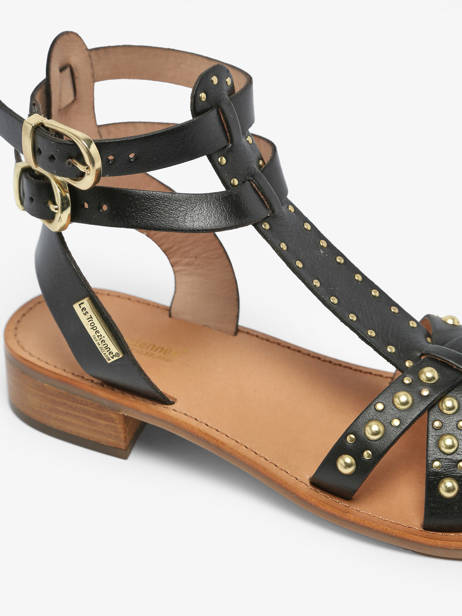 Sandales Heposs En Cuir Les tropeziennes Noir accessoires HEPOSS vue secondaire 1